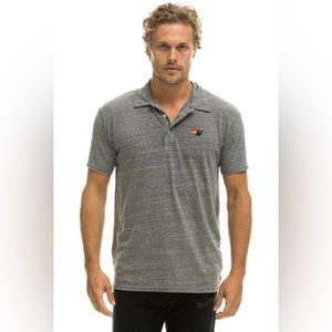 Aviator Nation Polo, Heather Grey